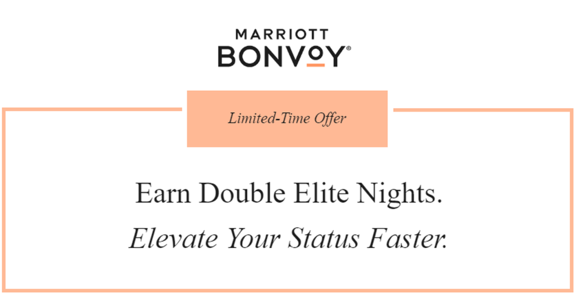Marriott Bonvoy Targeted Double Elite Night Promotion (Report Yours ...