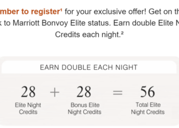 Marriott Bonvoy Targeted Double Elite Night Promotion (Report Yours ...