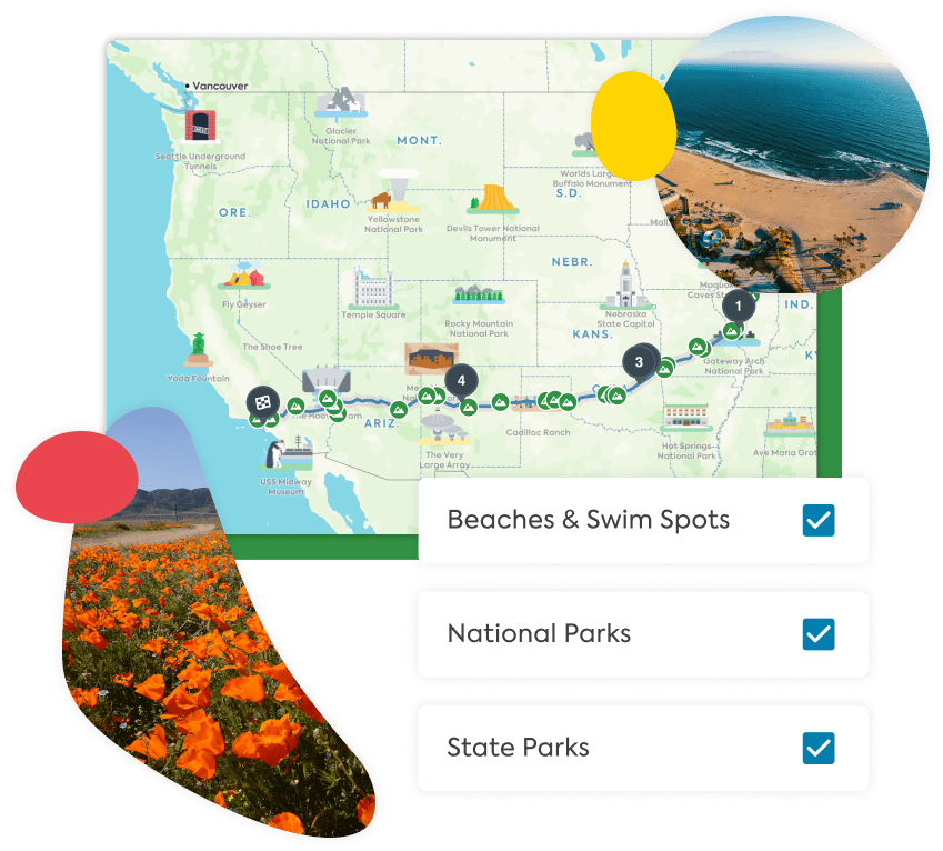 Road Trip Planner – Build your itinerary and find the best stops