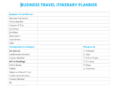 Business Itinerary Template: Company Trips Control at Your Reach [+Tips ...