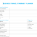 Business Itinerary Template: Company Trips Control at Your Reach [+Tips ...